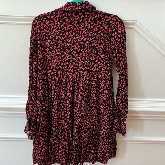 Ganni Printed Shirt Dress Crepe Material - Picture 3 of 10